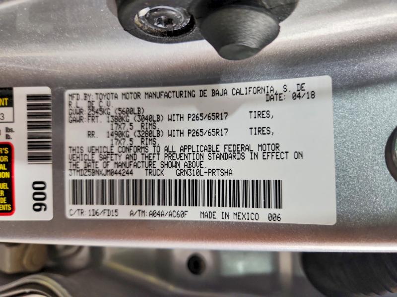 Aukcja sprzedaży 2018 Toyota Tacoma, vin: 3TMDZ5BNXJM044244, numer aukcji: 66347926