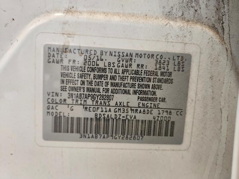 Aukcja sprzedaży 2016 Nissan Sentra, vin: 3N1AB7AP9GY282807, numer aukcji: 67318936