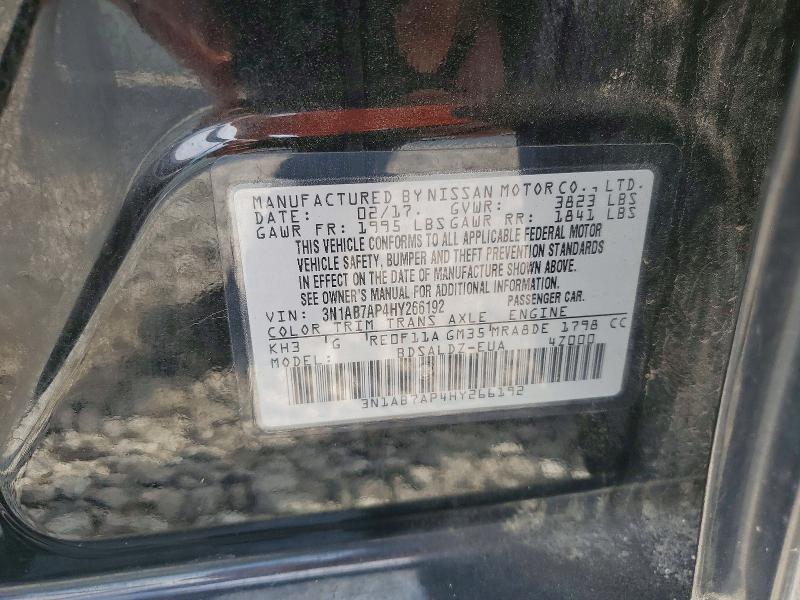 Продажа на аукционе авто 2017 Nissan Sentra, vin: 3N1AB7AP4HY266192, номер лота: 67195316