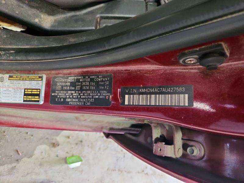 Продажа на аукционе авто 2010 Hyundai Accent, vin: KMHCN4AC7AU427583, номер лота: 64836706