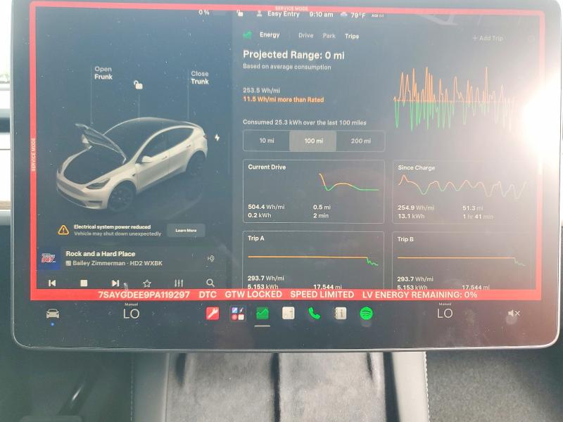 Aukcja sprzedaży 2023 Tesla Model Y, vin: 7SAYGDEE9PA119297, numer aukcji: 62762176