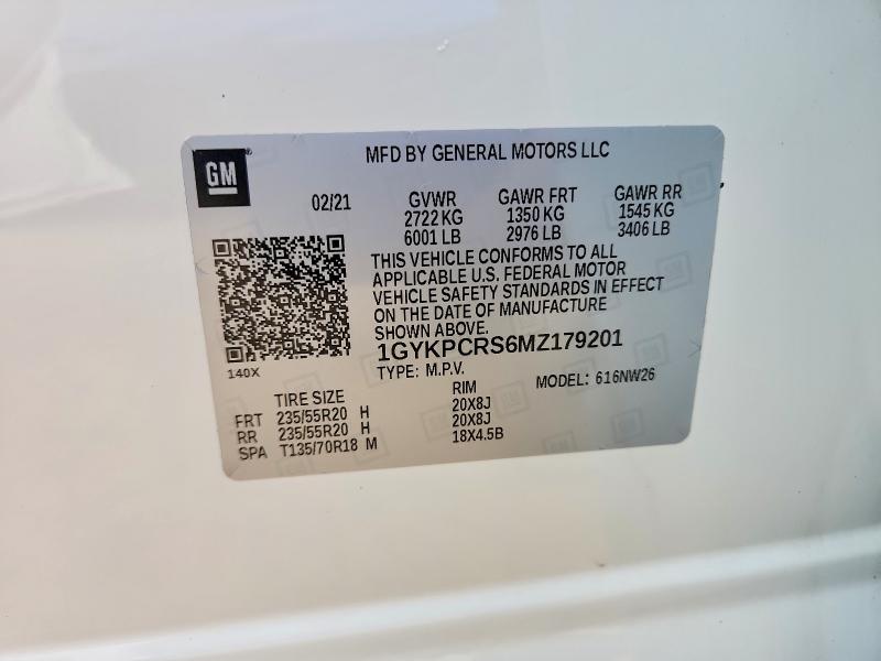 Продажа на аукционе авто 2021 Cadillac Xt6, vin: 1GYKPCRS6MZ179201, номер лота: 63448646