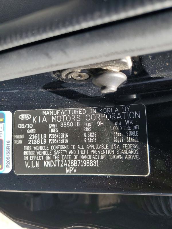 66079266 :رقم المزاد ، KNDJT2A28B7198831 vin ، 2011 Kia Soul مزاد بيع