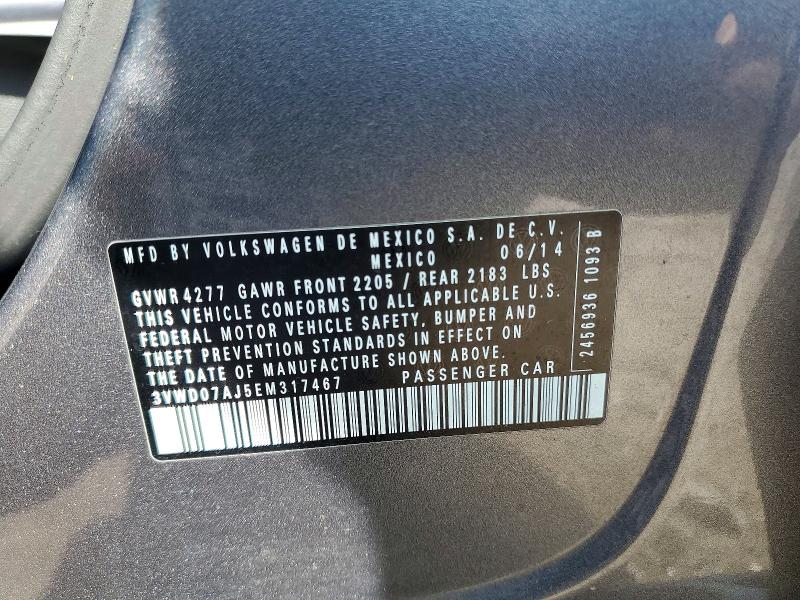 Aukcja sprzedaży 2014 Volkswagen Jetta, vin: 3VWD07AJ5EM317467, numer aukcji: 65219796