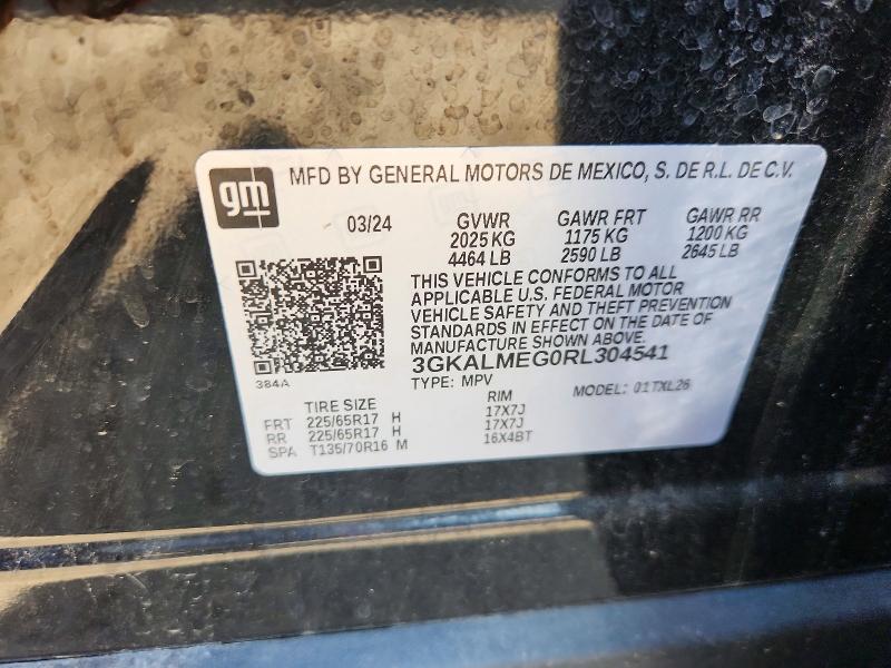 63535836 :رقم المزاد ، 3GKALMEG0RL304541 vin ، 2024 Gmc Terrain مزاد بيع