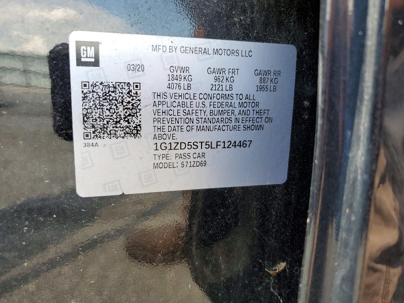 Продажа на аукционе авто 2020 Chevrolet Malibu, vin: 1G1ZD5ST5LF124467, номер лота: 64782266