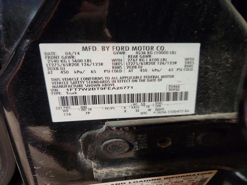 Продажа на аукционе авто 2015 Ford F250, vin: 1FT7W2BT9FEA26771, номер лота: 64263726