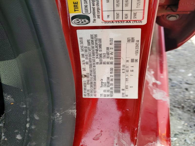 2016 Ford Fiesta მანქანა იყიდება აუქციონზე, vin: 3FADP4BJ8GM182795, აუქციონის ნომერი: 63913786