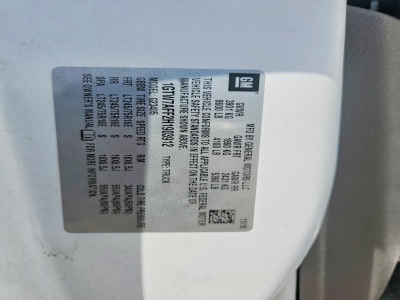 Aukcja sprzedaży 2017 Gmc Savana, vin: 1GTW7AFF2H1903912, numer aukcji: 64599936