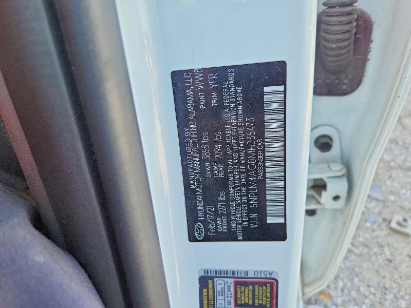 62996606 :رقم المزاد ، 5NPLM4AG0MH035473 vin ، 2021 Hyundai Elantra مزاد بيع