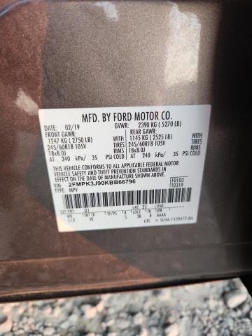63307636 :رقم المزاد ، 2FMPK3J90KBB66796 vin ، 2019 Ford Edge مزاد بيع