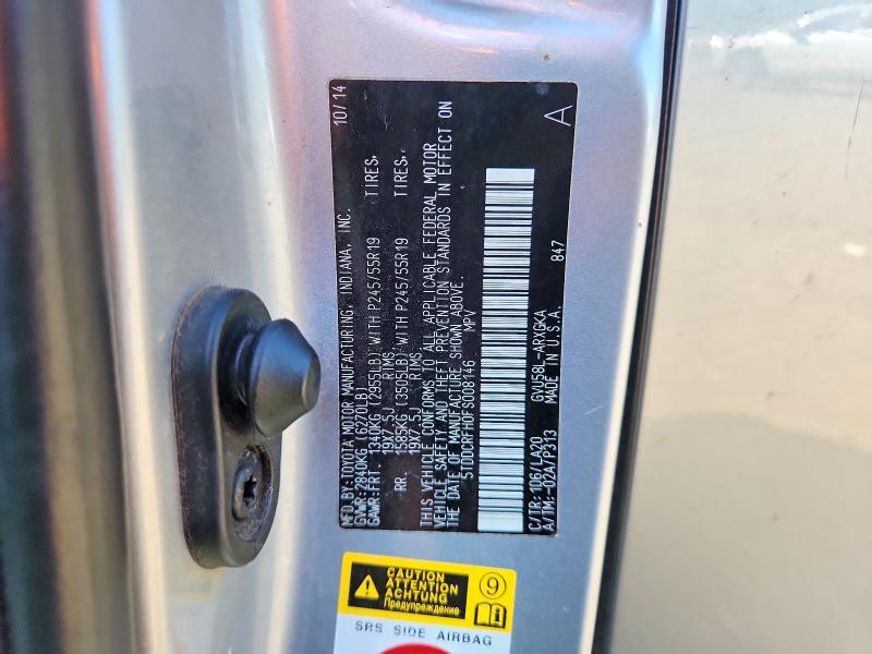Продажа на аукционе авто 2015 Toyota Highlander Hybrid, vin: 5TDDCRFH0FS008146, номер лота: 65844656