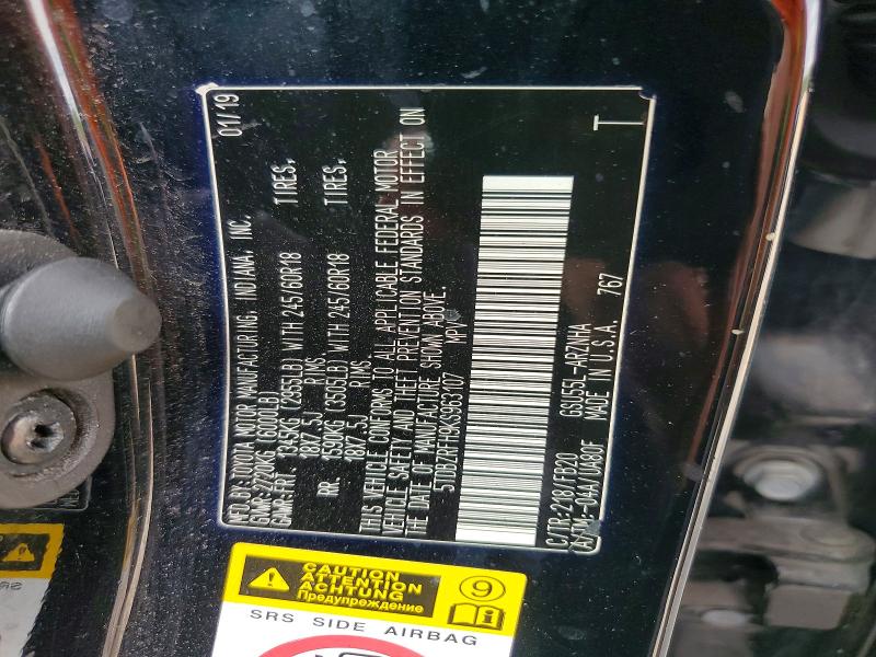 Продаж на аукціоні авто 2019 Toyota Highlander, vin: 5TDBZRFH9KS963107, номер лоту: 64765916