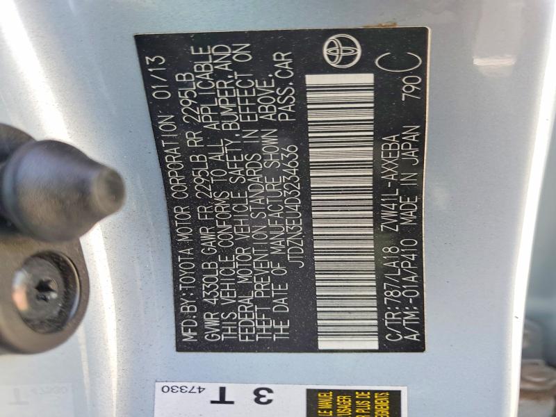 64429256 :رقم المزاد ، JTDZN3EU4D3234636 vin ، 2013 Toyota Prius V مزاد بيع