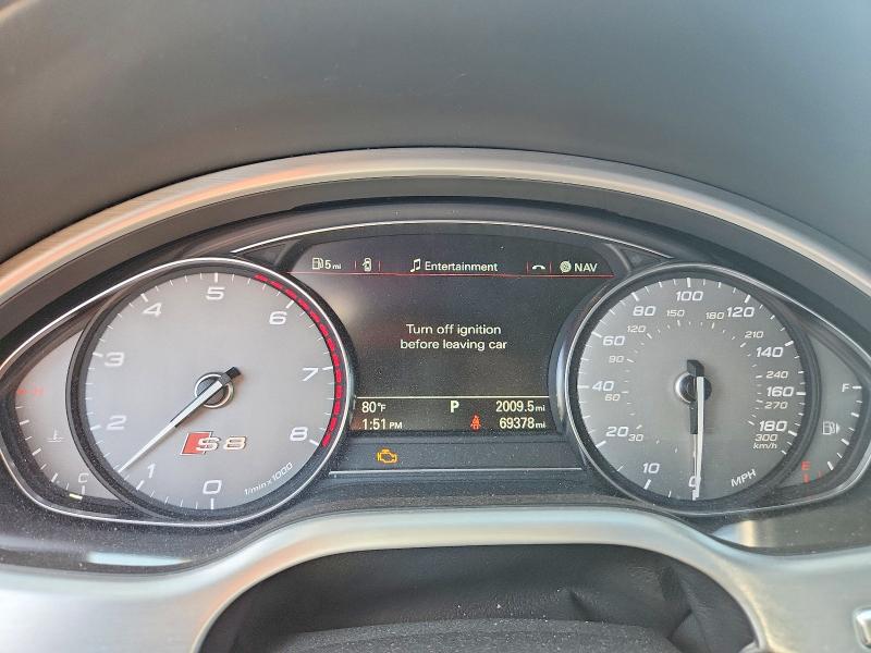 66054836 :رقم المزاد ، WUAJ5AFD1GN900251 vin ، 2016 Audi S8 مزاد بيع