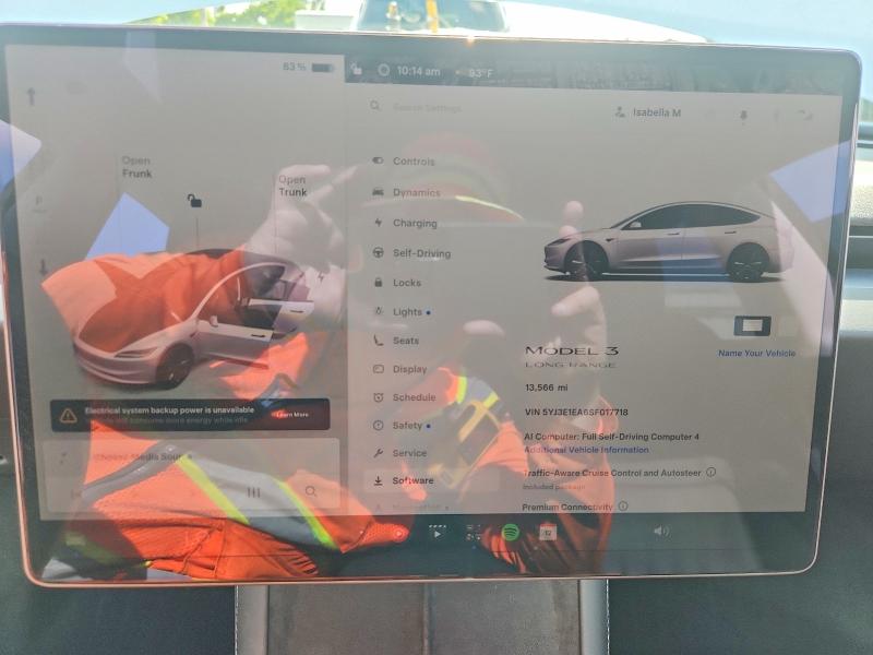 Aukcja sprzedaży 2025 Tesla Model 3, vin: 5YJ3E1EA6SF017718, numer aukcji: 64739206