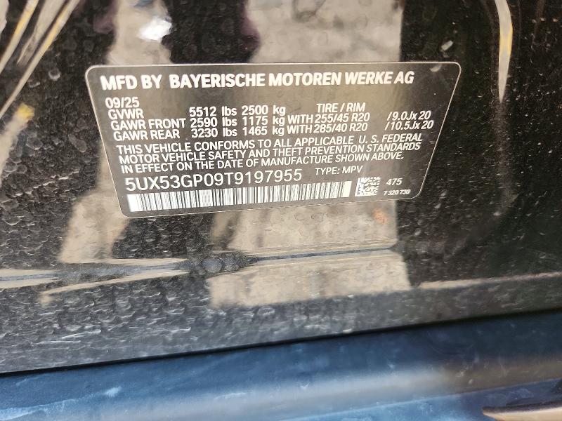 Продаж на аукціоні авто 2026 Bmw X3, vin: 5UX53GP09T9197955, номер лоту: 63392776