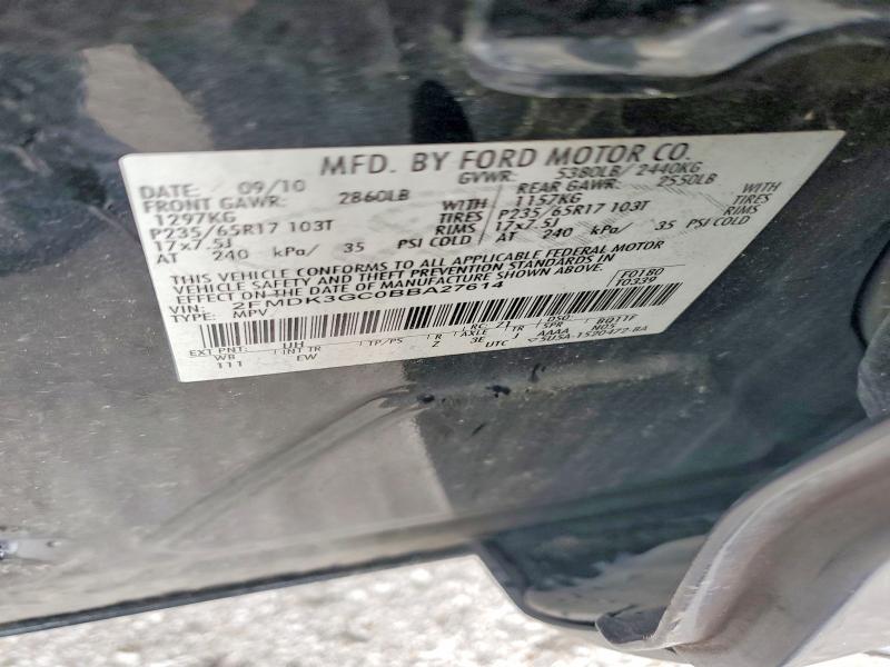 Продажа на аукционе авто 2011 Ford Edge, vin: 2FMDK3GC0BBA27614, номер лота: 64069626