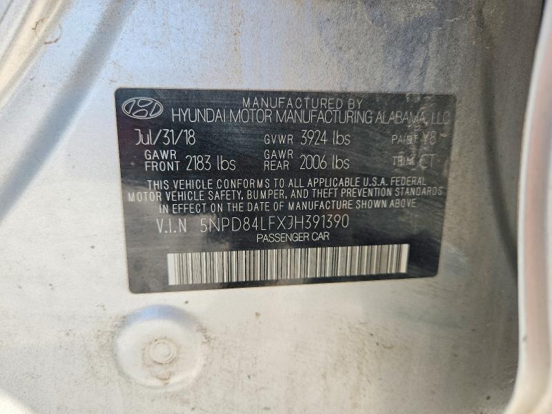 Aukcja sprzedaży 2018 Hyundai Elantra, vin: 5NPD84LFXJH391390, numer aukcji: 65662406