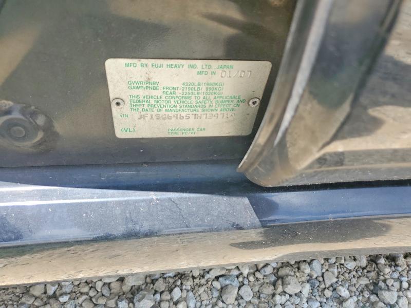 Aukcja sprzedaży 2007 Subaru Forester, vin: JF1SG69657H739719, numer aukcji: 65123996