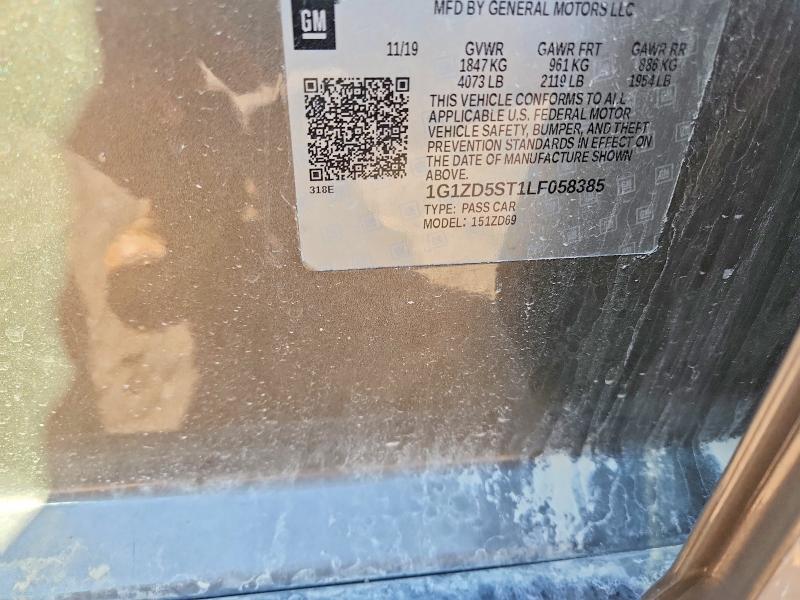 Продажа на аукционе авто 2020 Chevrolet Malibu, vin: 1G1ZD5ST1LF058385, номер лота: 66338206