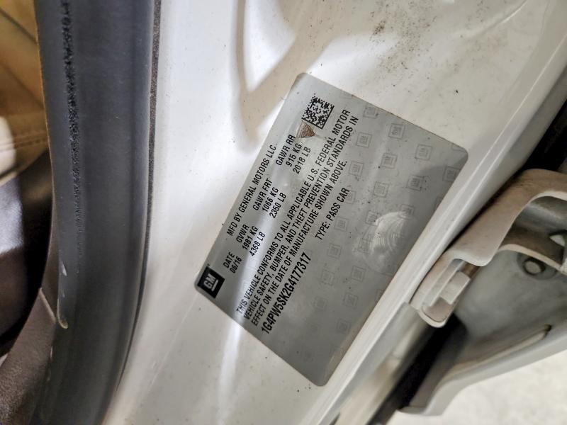 65422596 :رقم المزاد ، 1G4PW5SK2G4177317 vin ، 2016 Buick Verano مزاد بيع