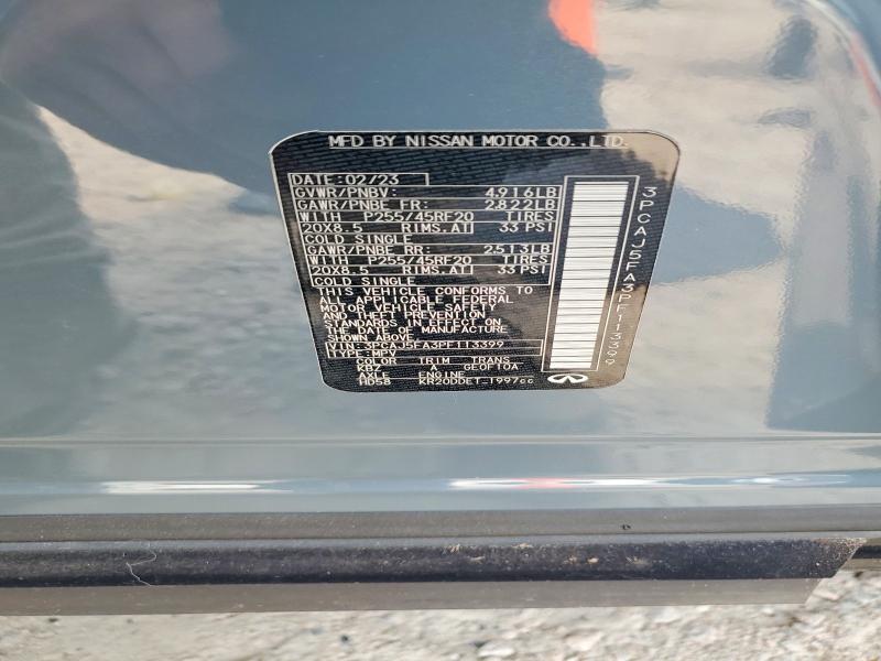 66079656 :رقم المزاد ، 3PCAJ5FA3PF113399 vin ، 2023 Infiniti Qx50 مزاد بيع