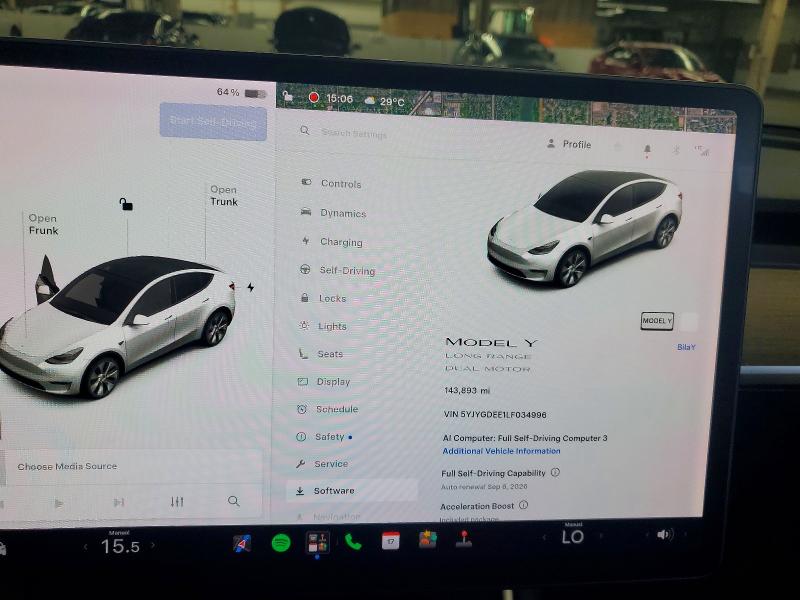 Aukcja sprzedaży 2020 Tesla Model  Y, vin: 5YJYGDEE1LF034996, numer aukcji: 65669386