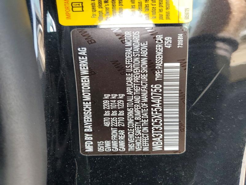 Продажа на аукционе авто 2015 Bmw 435, vin: WBA3T3C5XF5A40756, номер лота: 65707316