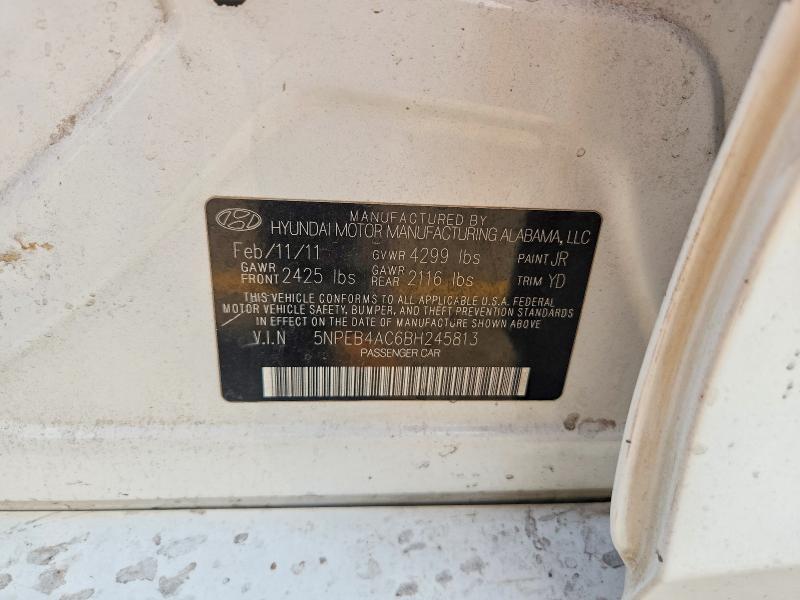 Aukcja sprzedaży 2011 Hyundai Sonata, vin: 5NPEB4AC6BH245813, numer aukcji: 64407596
