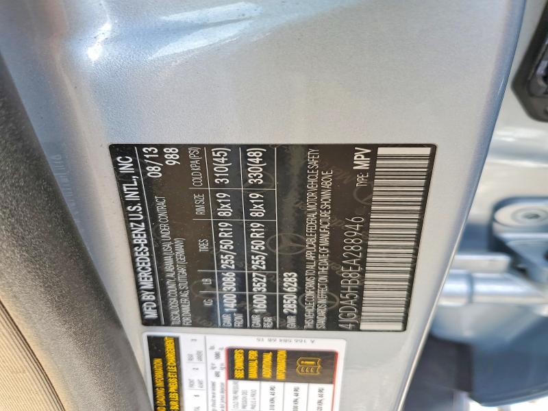 Продаж на аукціоні авто 2014 Mercedes-benz Ml, vin: 4JGDA5HB8EA288946, номер лоту: 65831116