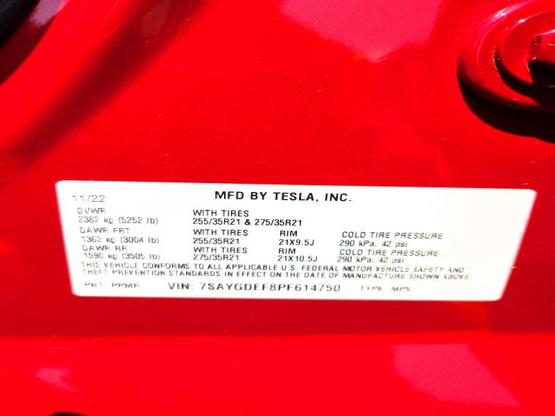 Aukcja sprzedaży 2023 Tesla Model Y, vin: 7SAYGDEF8PF614750, numer aukcji: 63702376