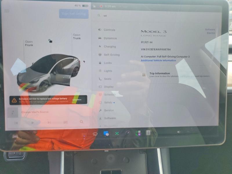 66834666 :رقم المزاد ، 5YJ3E1EA9JF008784 vin ، 2018 Tesla Model 3 مزاد بيع