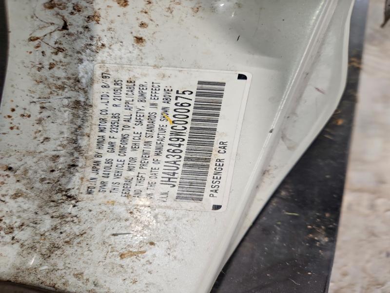 66345726 :رقم المزاد ، JH4UA3649WC000675 vin ، 1998 Acura 3.2tl مزاد بيع
