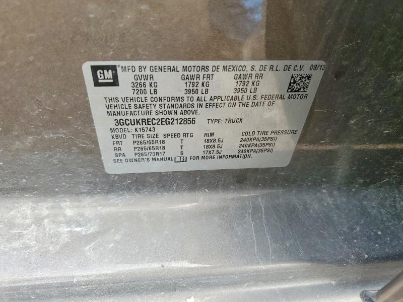 Aukcja sprzedaży 2014 Chevrolet Silverado, vin: 3GCUKREC2EG212856, numer aukcji: 65225806