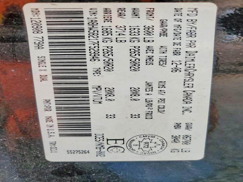 Aukcja sprzedaży 2007 Chrysler Aspen, vin: 1A8HW58217F529946, numer aukcji: 63382166