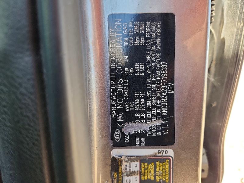 Aukcja sprzedaży 2015 Kia Soul, vin: KNDJN2A23F7198137, numer aukcji: 66456256