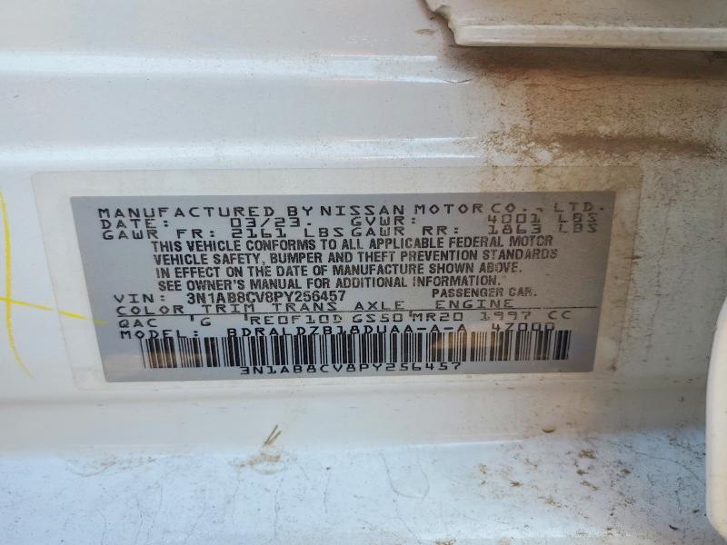 62871336 :رقم المزاد ، 3N1AB8CV8PY256457 vin ، 2023 Nissan Sentra مزاد بيع