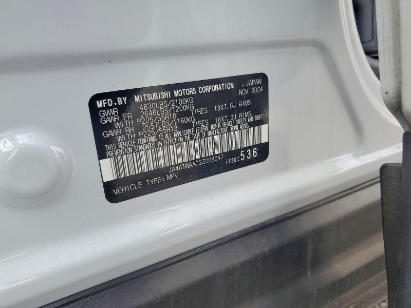Продаж на аукціоні авто 2025 Mitsubishi Eclipse Cross, vin: JA4ATWAA0SZ008047, номер лоту: 65006086