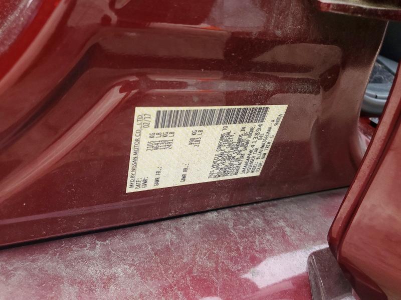 Продаж на аукціоні авто 2017 Nissan Maxima, vin: 1N4AA6AP4HC413894, номер лоту: 63505156