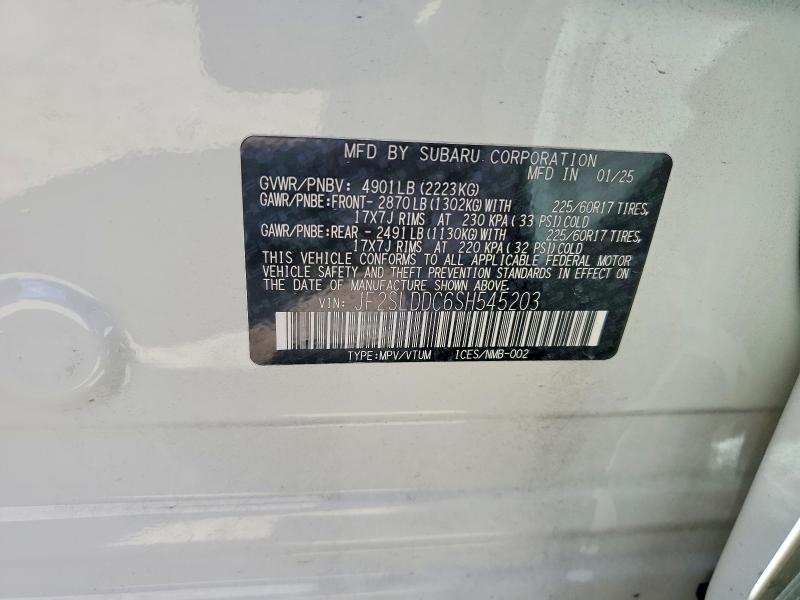 Aukcja sprzedaży 2025 Subaru Forester, vin: JF2SLDDC6SH545203, numer aukcji: 65566406