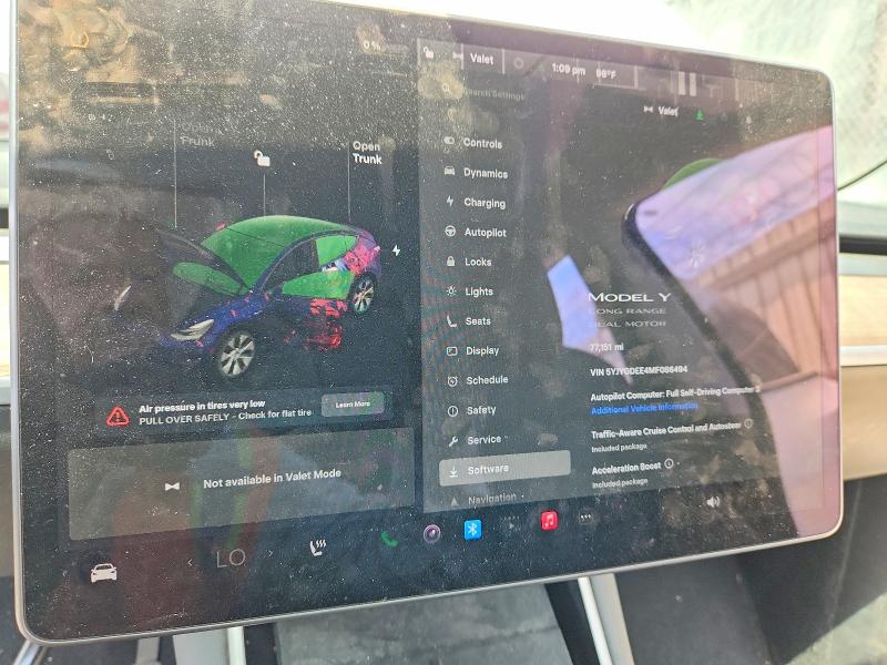 Продаж на аукціоні авто 2021 Tesla Model Y, vin: 5YJYGDEE4MF086494, номер лоту: 67197526