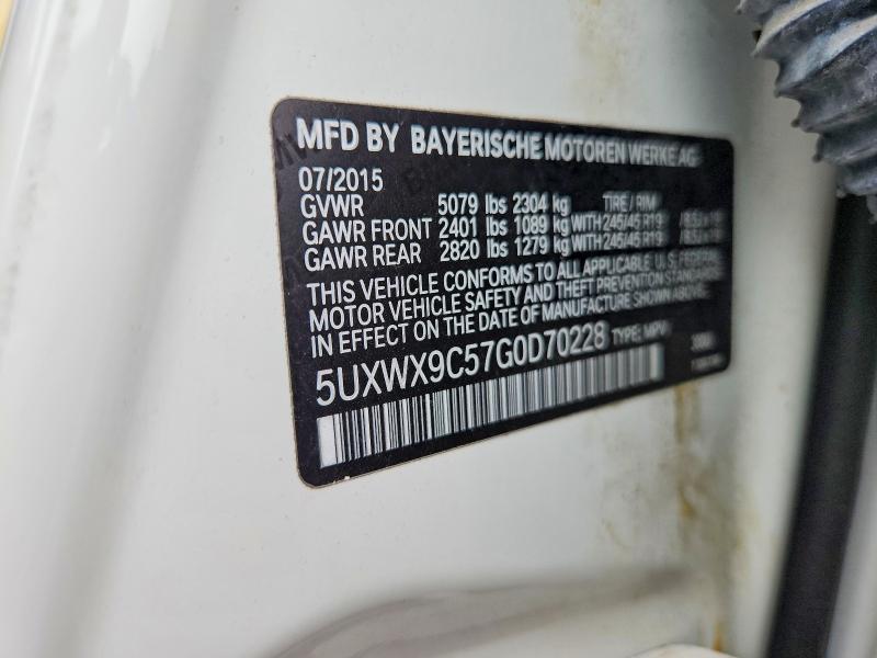 64811556 :رقم المزاد ، 5UXWX9C57G0D70228 vin ، 2016 Bmw X3 مزاد بيع