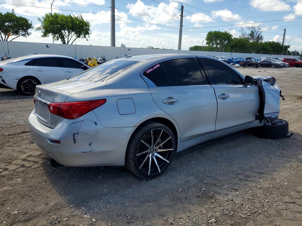 Продажа на аукционе авто 2014 Infiniti Q50, vin: JN1BV7AR1EM701603, номер лота: 64071486
