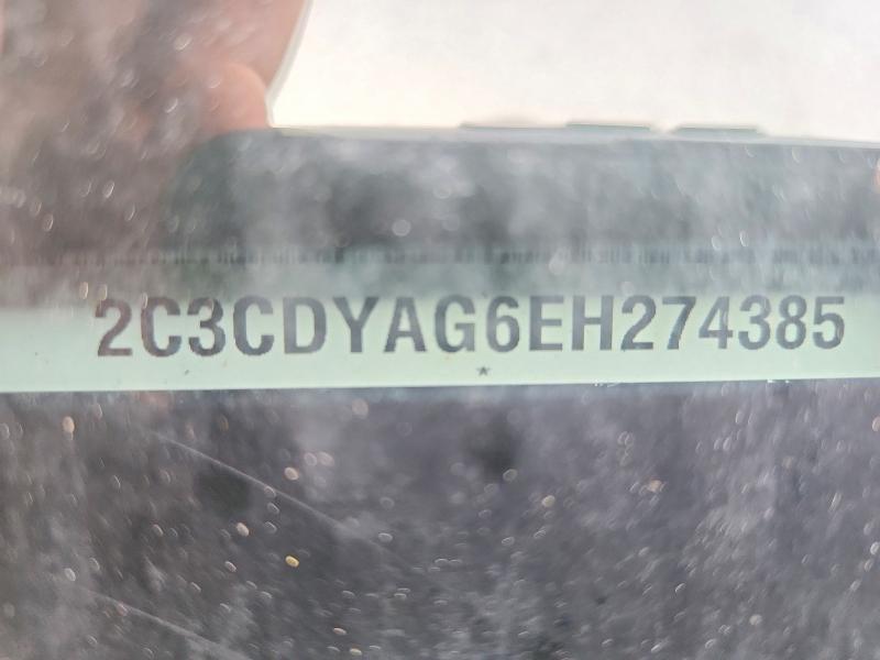 64005376 :رقم المزاد ، 2C3CDYAG6EH274385 vin ، 2014 Dodge Challenger مزاد بيع