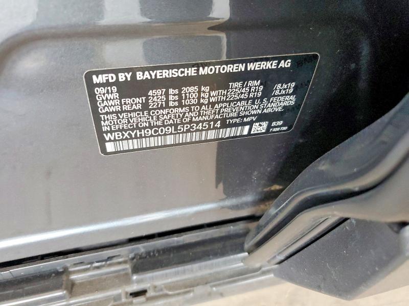 Aukcja sprzedaży 2020 Bmw X2, vin: WBXYH9C09L5P34514, numer aukcji: 64391446