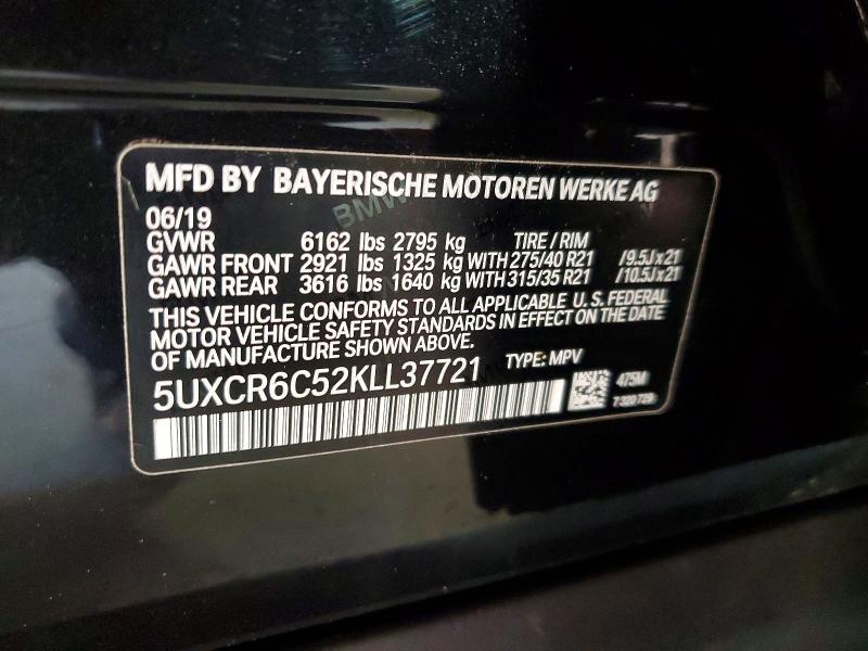 Aukcja sprzedaży 2019 Bmw X5, vin: 5UXCR6C52KLL37721, numer aukcji: 63640096