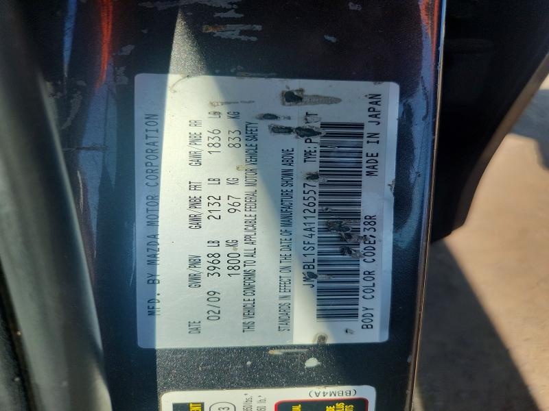 Продажа на аукционе авто 2010 Mazda 3, vin: JM1BL1SF4A1126557, номер лота: 66233836