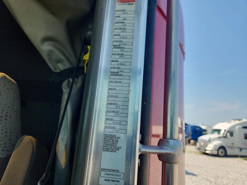 2012 Kenworth T800 მანქანა იყიდება აუქციონზე, vin: 1XKDD49X9CJ326315, აუქციონის ნომერი: 64121236