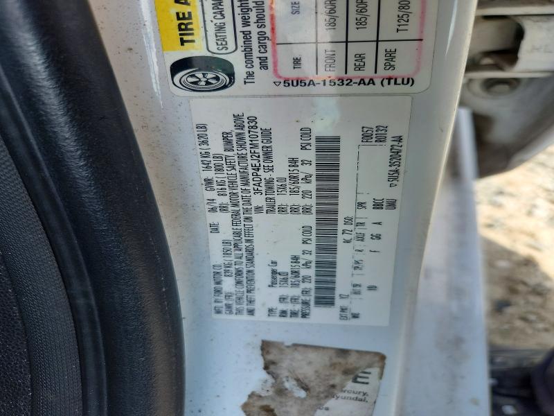 Продажа на аукционе авто 2015 Ford Fiesta, vin: 3FADP4EJ2FM107830, номер лота: 65113296